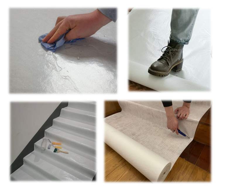 Biały Fleece Floor Protector