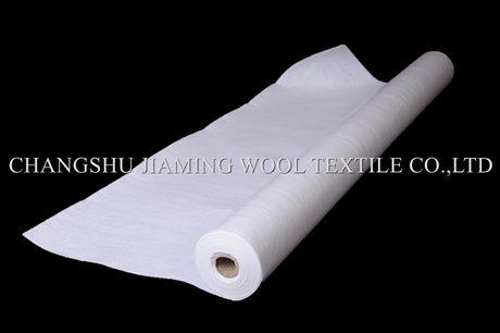 White Sticky Adhesive Backed Carpet Felt With Pe Coating