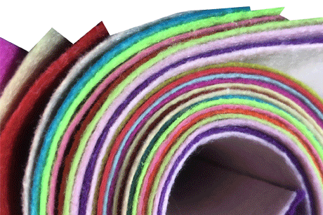 Color DIY with 100% polyester nonwoven fabric Cloth Felt Crafts DIY Material